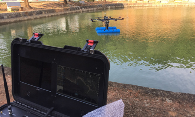 能飛環(huán)保無人機(jī)工作過程